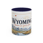 Wyoming Home State Mug | Moving Away Gift | Long Distance Friendship Coffee Cup | 11oz 15oz Accent Mug