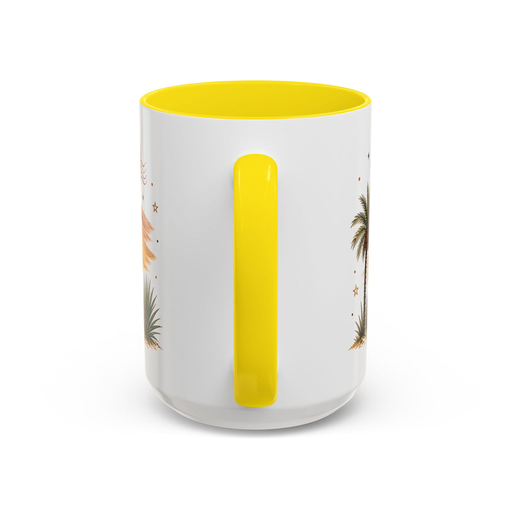 Sahara Dunes Coffee Mug | Travel Destination Souvenir Gift | Accent Color Ceramic 11oz 15oz