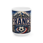 France Soccer Spirit Coffee Mug | Soccer Fan Gift | Ceramic 11oz 15oz Match Day Cup