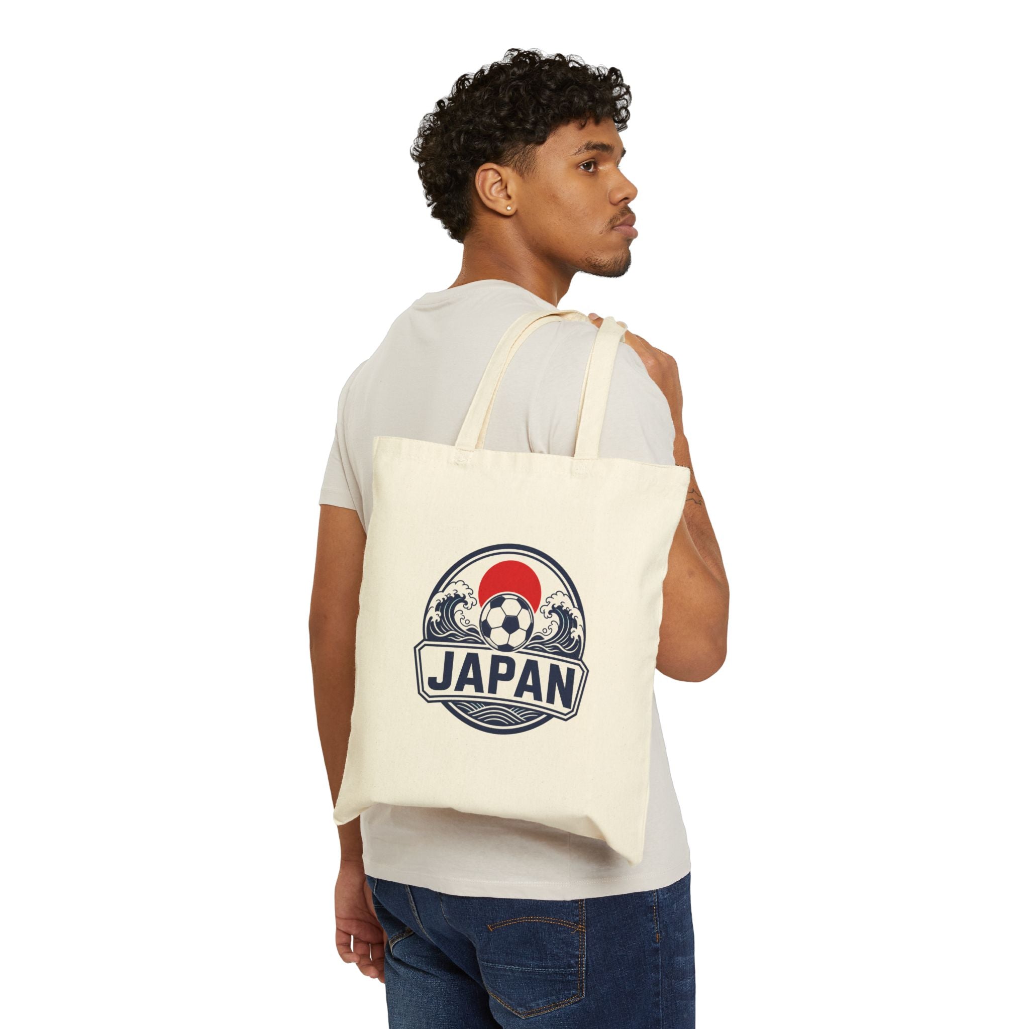 Japan Soccer Tote Bag | JAPAN Football Fan Gift | Country Supporter Tote Bag