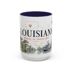 Louisiana Home State Mug | Moving Away Gift | Long Distance Friendship Coffee Cup | 11oz 15oz Accent Mug