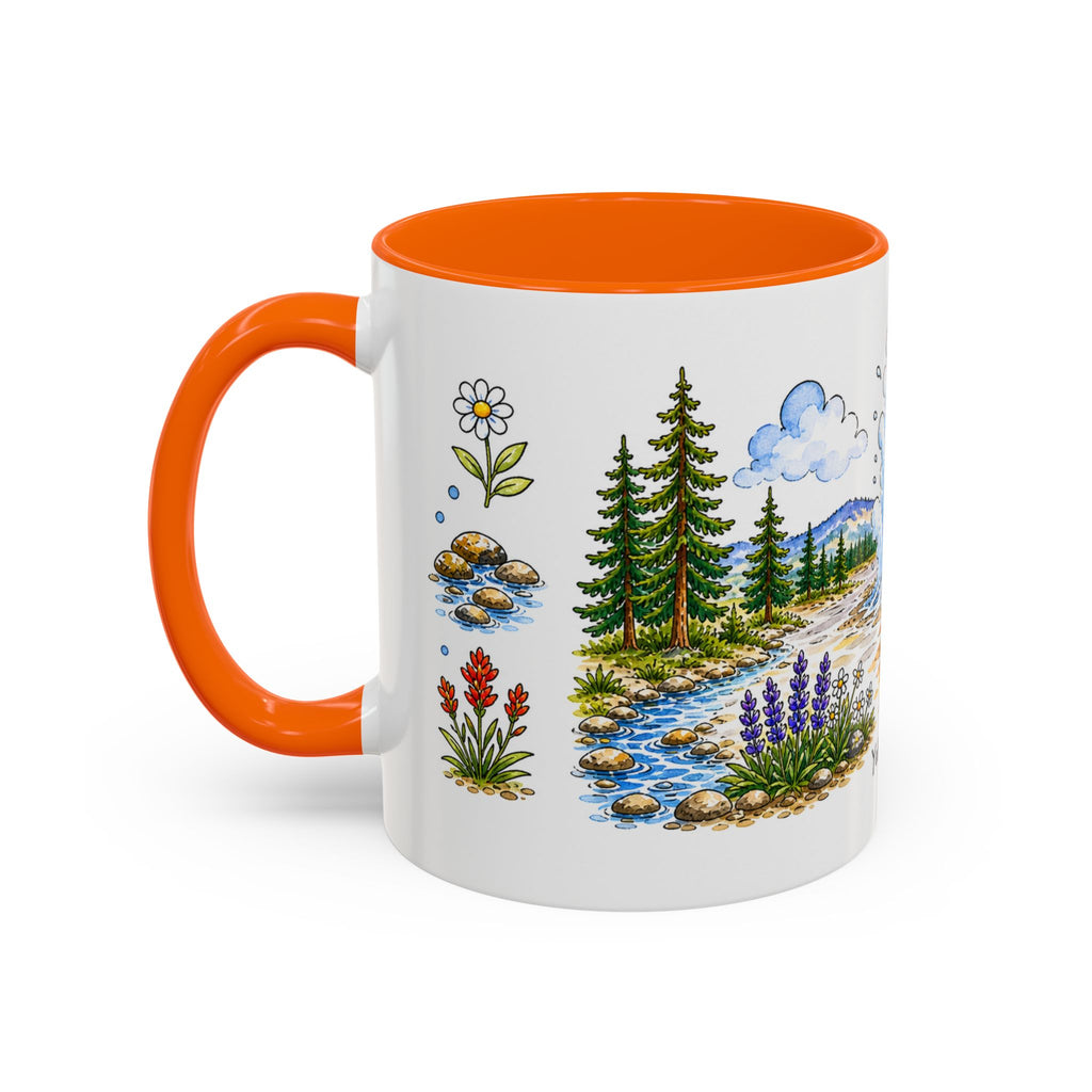 Yellowstone National Park Mug | US Travel Souvenir Accent Coffee Mug | 11oz 15oz Ceramic Cup