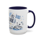 Uruguay Soccer Coffee Mug | World Cup Fan Gift | Accent Color Ceramic 11oz 15oz Match Day Cup