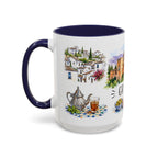 Granada Illustrated Travel Mug | City Souvenir Accent Coffee Mug | 11oz 15oz Ceramic Cup