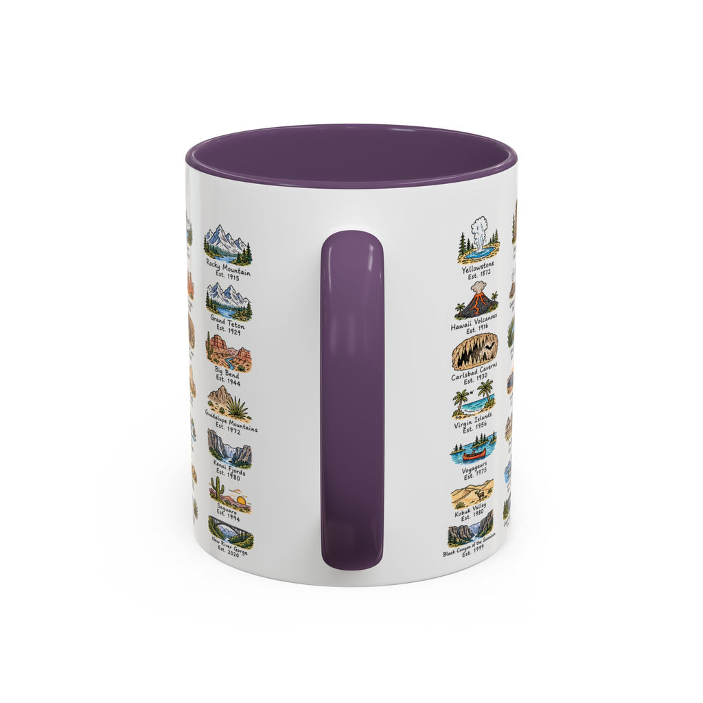 63 National Parks Mug | U.S. Parks Coffee Cup | Park Bucket List Gift | Road Trip Hiking Camping Souvenir