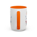Santorini Coffee Mug | Travel Destination Souvenir Gift | Accent Color Ceramic 11oz 15oz