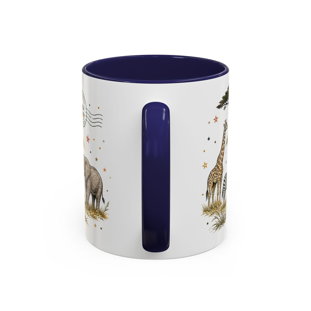 Serengeti Coffee Mug | Travel Destination Souvenir Gift | Accent Color Ceramic 11oz 15oz