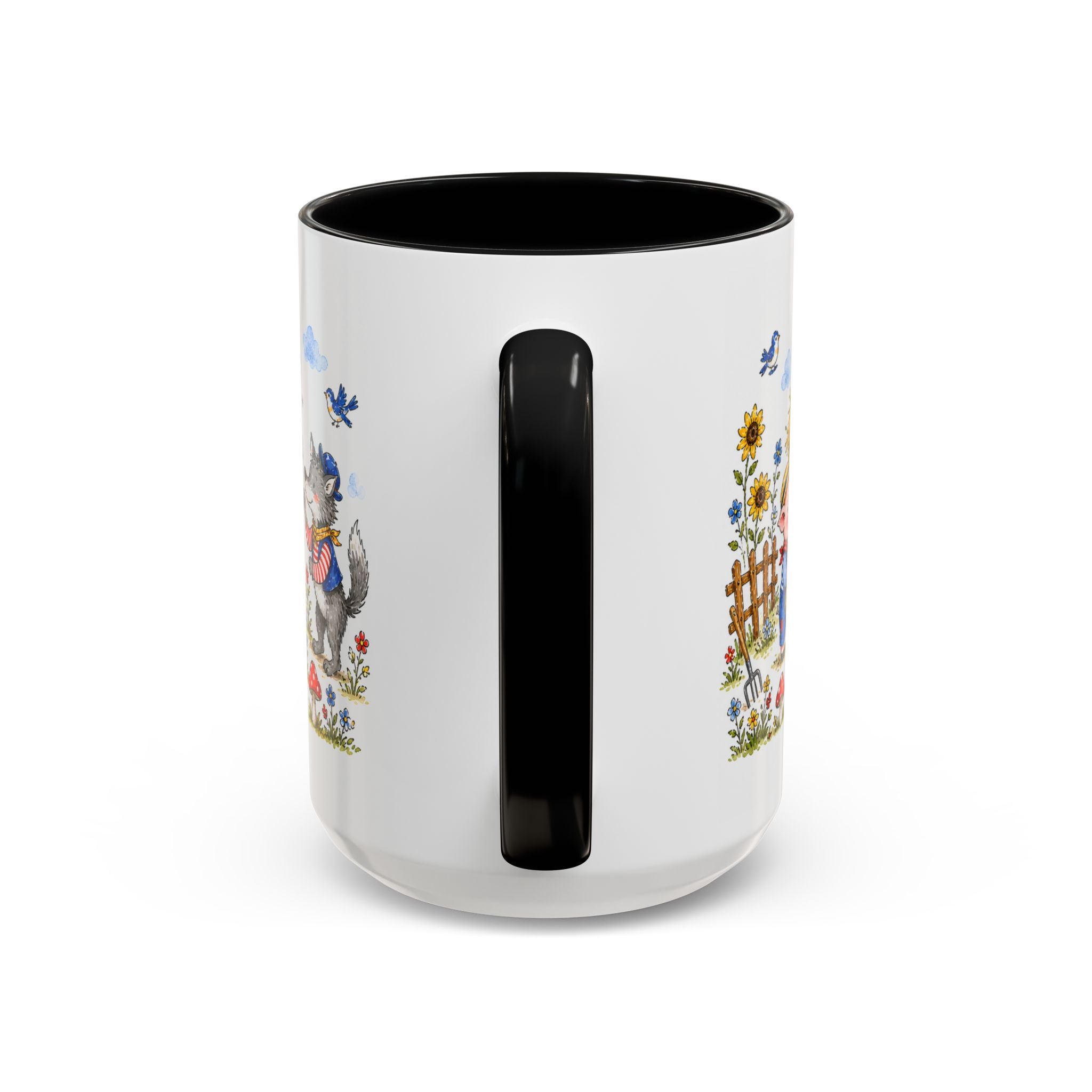 Three Little Pigs Mug | Storybook Fairy Tale Accent Coffee Mug | EveryLegend