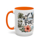 Fort Lauderdale Coffee Mug | United States Travel Souvenir | Vintage Illustrated City Gift | 11 oz 15 oz Accent Mug