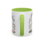 Taj Mahal Coffee Mug | Travel Destination Souvenir Gift | Accent Color Ceramic 11oz 15oz