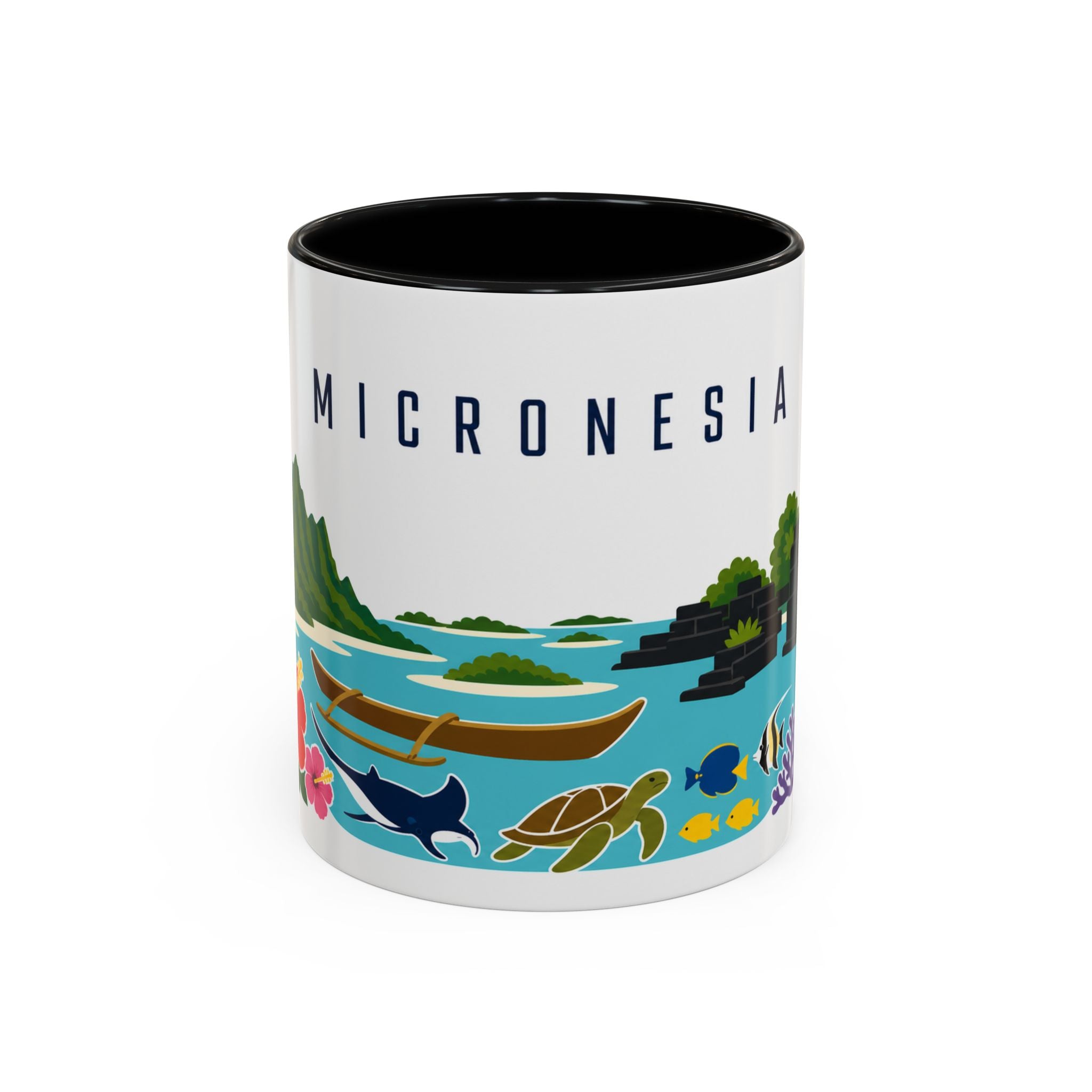 Micronesia Coffee Mug | Travel Souvenir Accent Mug | Country Gift Ceramic Cup 11oz 15oz