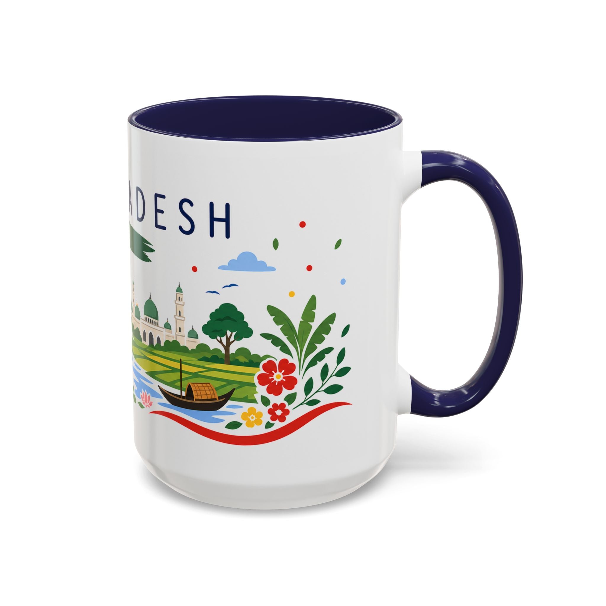 Bangladesh Coffee Mug | Travel Souvenir Accent Mug | Country Gift Ceramic Cup 11oz 15oz