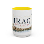 Iraq Home Country Mug | Moving Away Gift | Long Distance Friendship | 11 oz 15 oz Accent Mug
