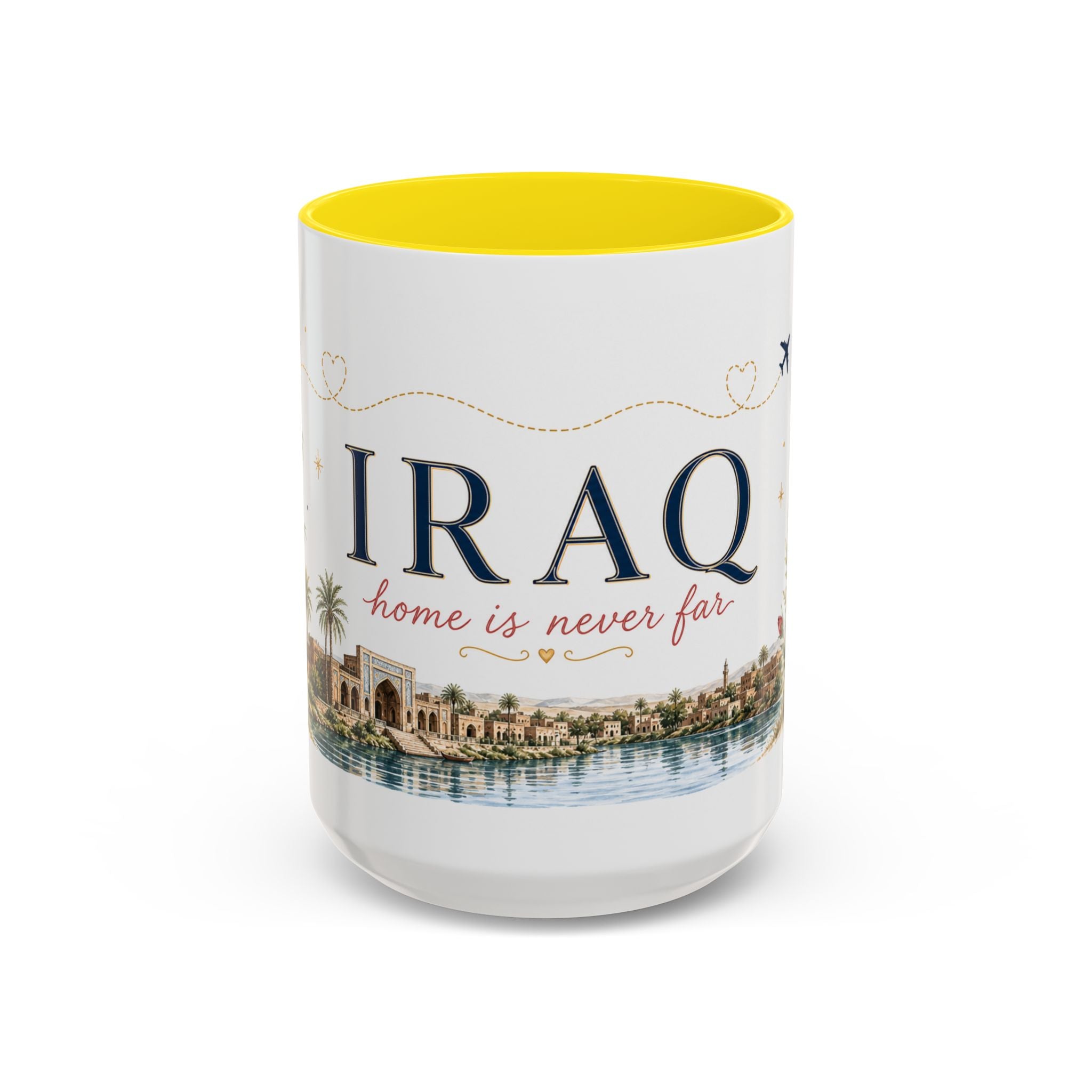 Iraq Home Country Mug | Moving Away Gift | Long Distance Friendship | 11 oz 15 oz Accent Mug