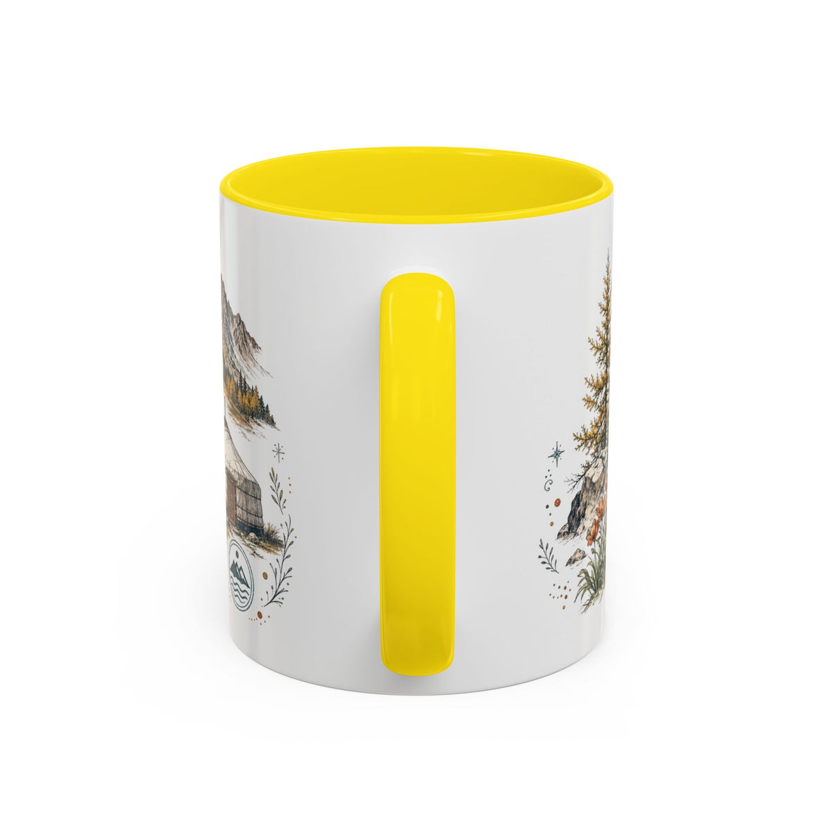 Altai Mountains Mug, Mongolia Travel Souvenir, Bucket List Gift, Accent Ceramic Coffee Mug 11oz 15oz