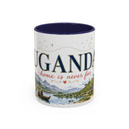 Uganda Home Country Mug | Moving Away Gift | Long Distance Friendship | 11 oz 15 oz Accent Mug