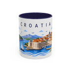 Croatia Coffee Mug | Travel Souvenir Accent Mug | Place Gift Ceramic Cup 11oz 15oz