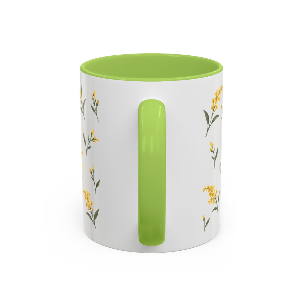 Kentucky Goldenrod Mug, State Flower Floral Coffee Cup, 11oz Botanical Gift