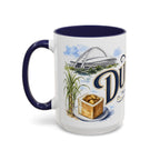 Durban Coffee Mug | South Africa Travel Souvenir | Vintage Illustrated City Gift | 11 oz 15 oz Accent Mug
