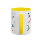 New Year Party Mug | Balloon Popper Watercolor Celebration Gift | Accent Cup 11oz 15oz