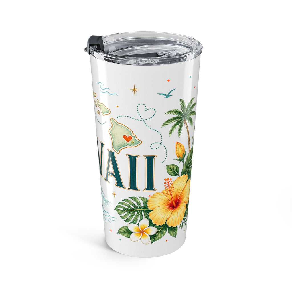 Hawaii State Flower 20oz Tumbler | Hawaii Botanical Gift | Insulated Stainless Steel Travel Cup