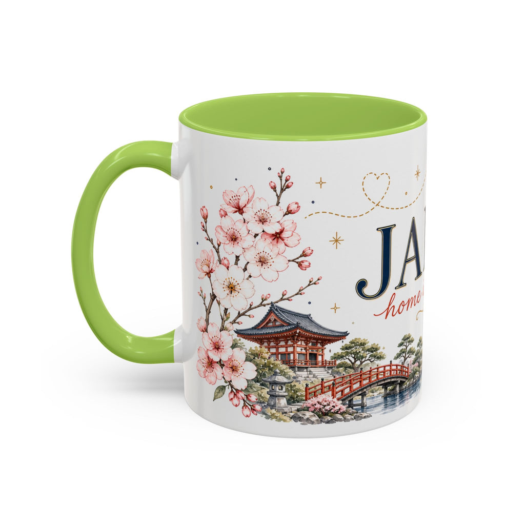 Japan Home Country Mug | Moving Away Gift | Long Distance Friendship | 11 oz 15 oz Accent Mug