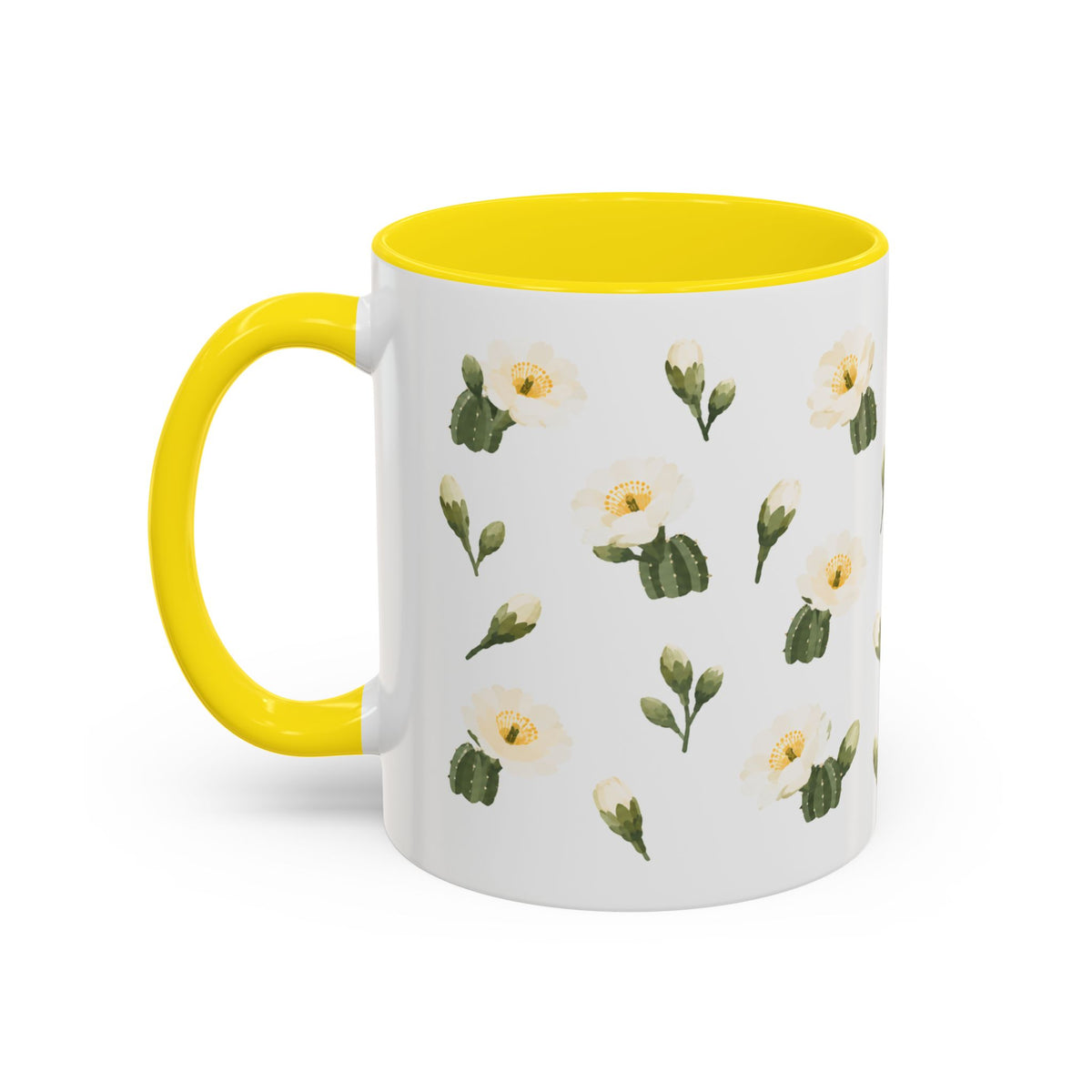 Arizona Saguaro cactus blossom Mug, State Flower Floral Coffee Cup, 11oz Botanical Gift