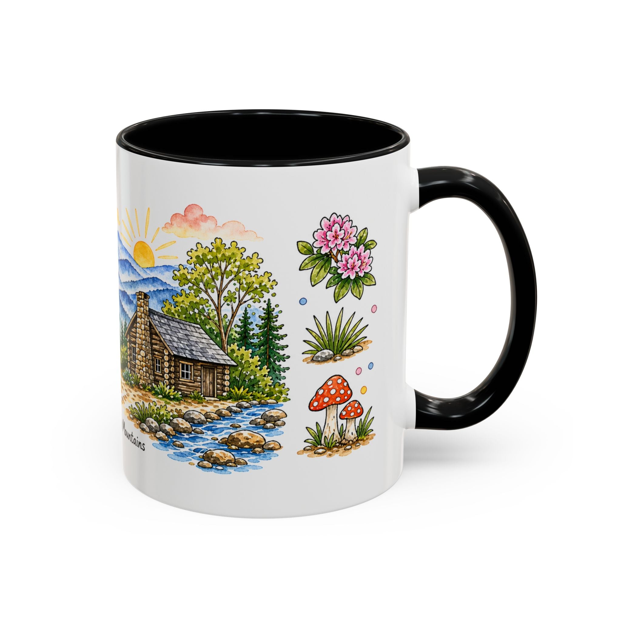Great Smoky Mountains National Park Mug | US Travel Souvenir Accent Coffee Mug | 11oz 15oz Ceramic Cup