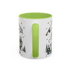Grandpa The Legend Coffee Mug | Gift From Grandkids | Accent Color Ceramic 11oz 15oz