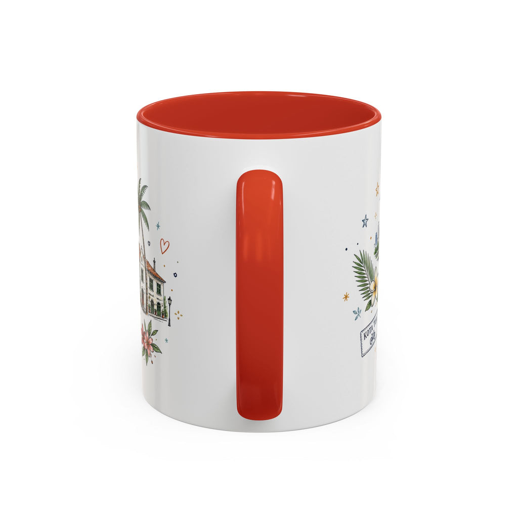 Jakarta Coffee Mug | Indonesia Souvenir Travel Gift | Accent Color Ceramic 11oz 15oz