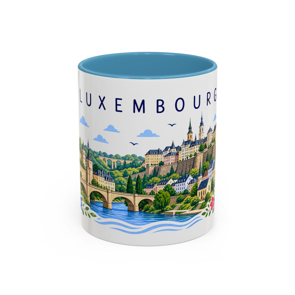 Luxembourg Coffee Mug | Travel Souvenir Accent Mug | Place Gift Ceramic Cup 11oz 15oz