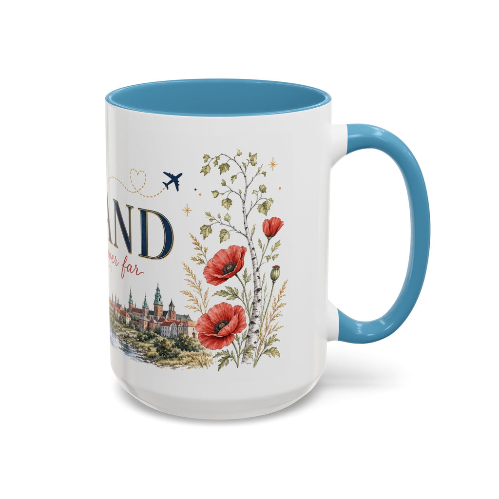 Poland Home Country Mug | Moving Away Gift | Long Distance Friendship | 11 oz 15 oz Accent Mug