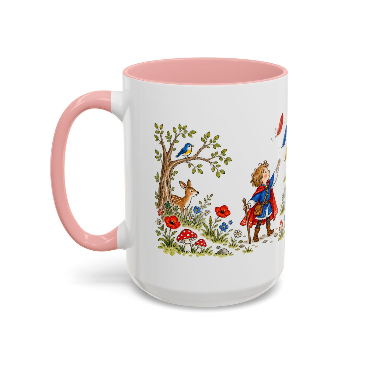The Three Feathers Mug | Storybook Fairy Tale Accent Coffee Mug | EveryLegend
