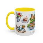 Heidelberg Illustrated Travel Mug | City Souvenir Accent Coffee Mug | 11oz 15oz Ceramic Cup