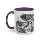 Columbia River Gorge Mug, Pacific Northwest Travel Souvenir, Bucket List Gift, Accent Ceramic Coffee Mug 11oz 15oz