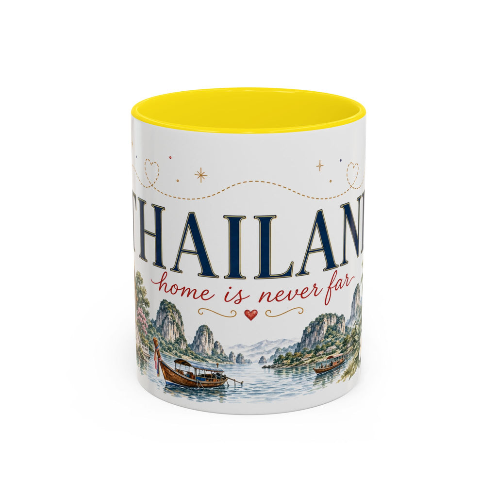 Thailand Home Country Mug | Moving Away Gift | Long Distance Friendship | 11 oz 15 oz Accent Mug
