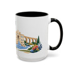 Rome Coffee Mug | Italy Travel Souvenir | Porcelain Decal City Gift | 11oz 15oz Accent Mug