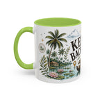 Kerala Backwaters Coffee Mug | Travel Destination Souvenir Gift | Accent Color Ceramic 11oz 15oz