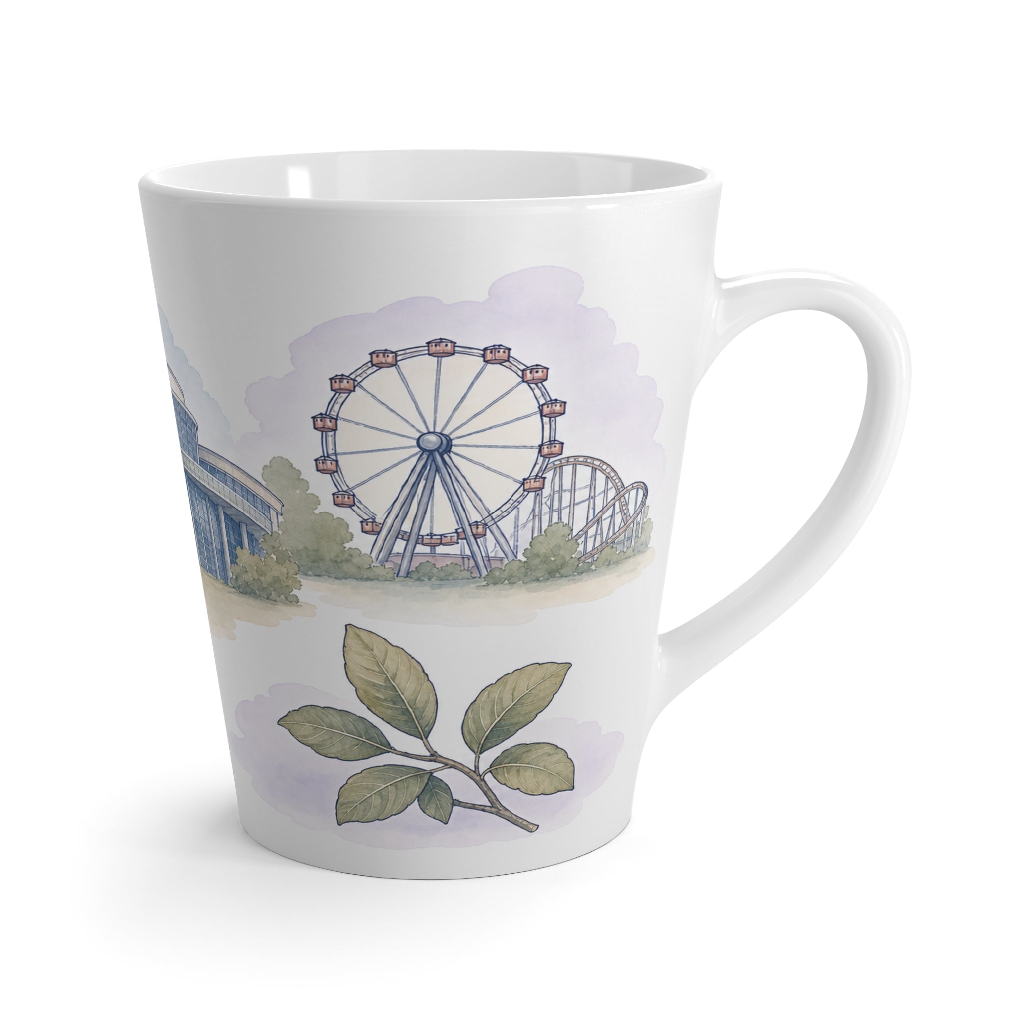 Anaheim Latte Mug | Watercolor City Travel Mug | 12 oz Ceramic Souvenir Gift