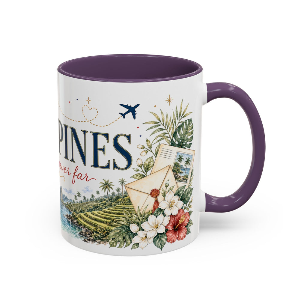 Philippines Home Country Mug | Moving Away Gift | Long Distance Friendship | 11 oz 15 oz Accent Mug