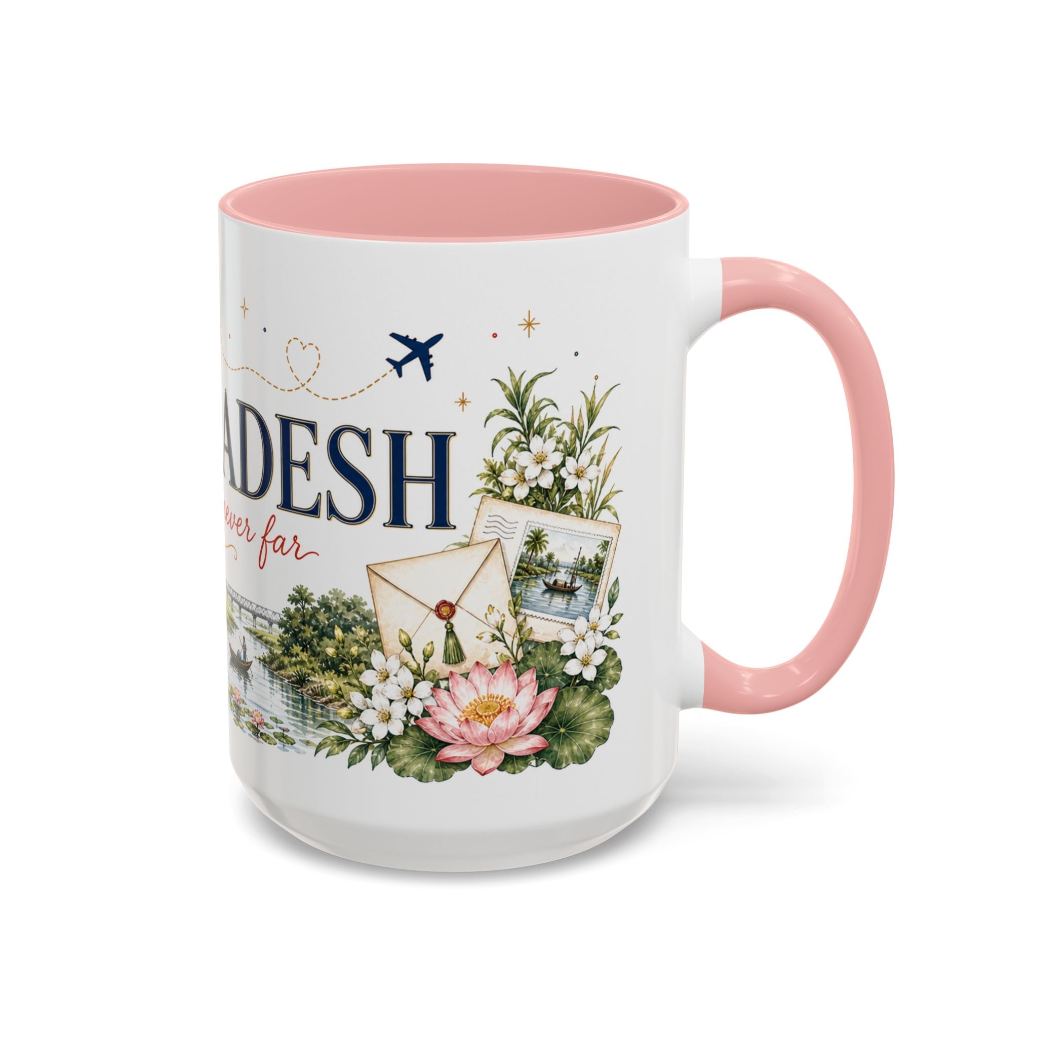 Bangladesh Home Country Mug | Moving Away Gift | Long Distance Friendship | 11 oz 15 oz Accent Mug