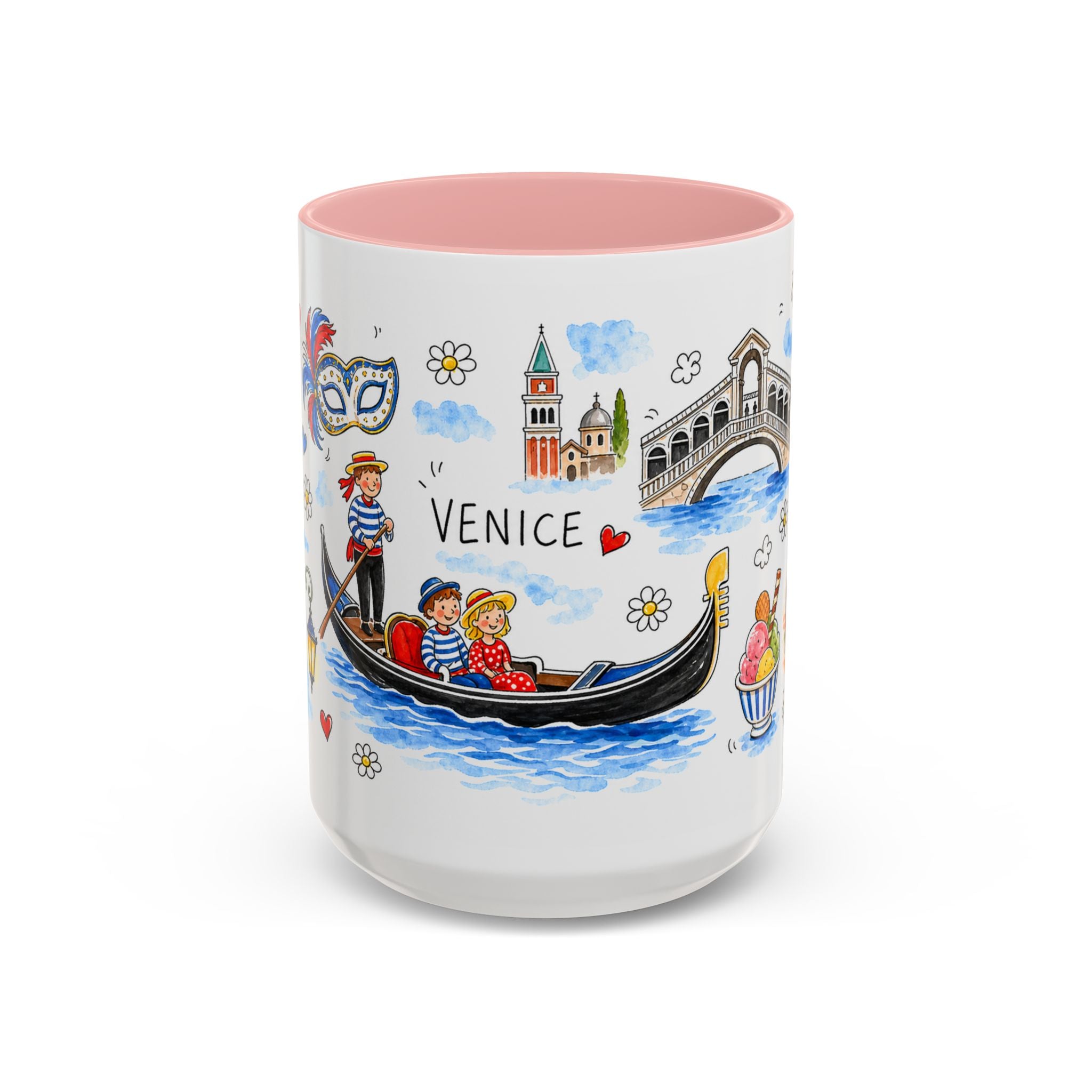 Venice Travel Mug | European City Souvenir Accent Coffee Mug | 11oz 15oz Ceramic Cup