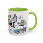 Mumbai Coffee Mug | India Souvenir Travel Gift | Accent Color Ceramic 11oz 15oz