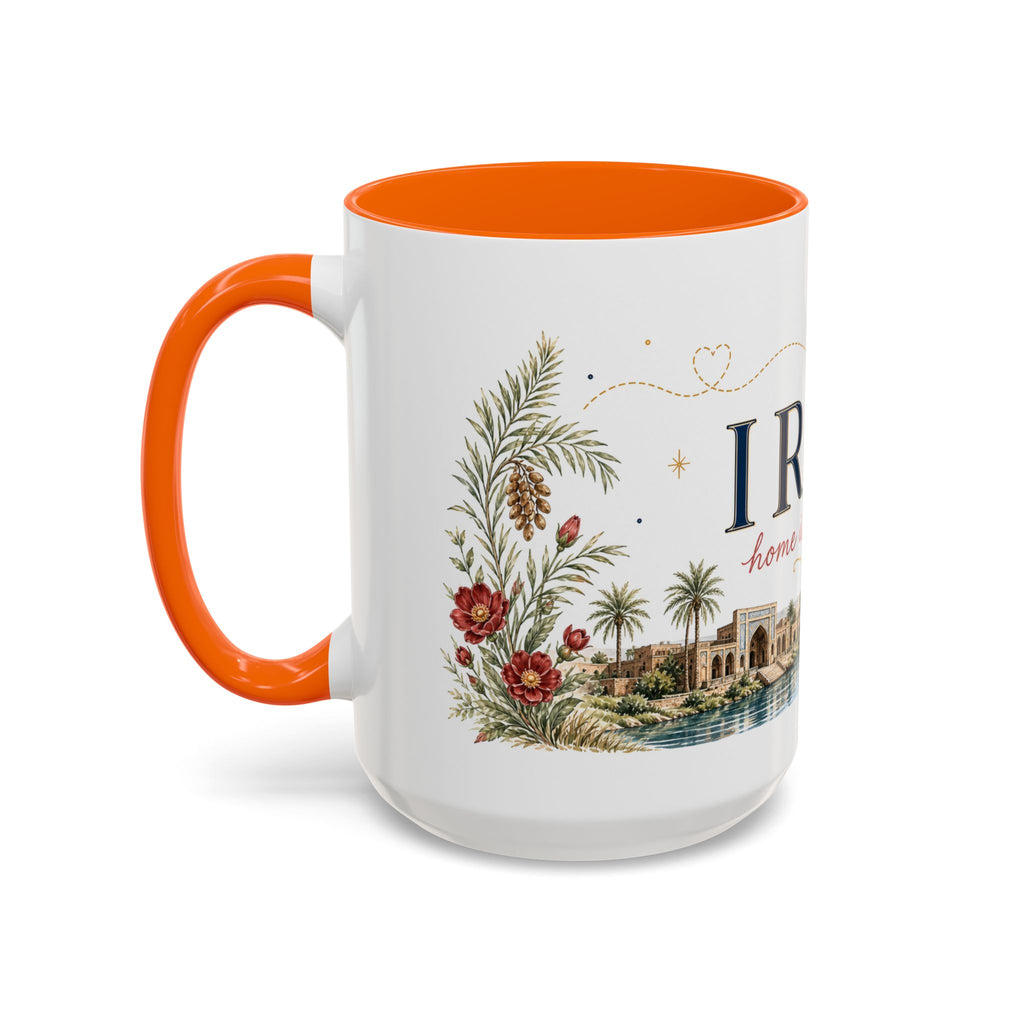Iraq Home Country Mug | Moving Away Gift | Long Distance Friendship | 11 oz 15 oz Accent Mug