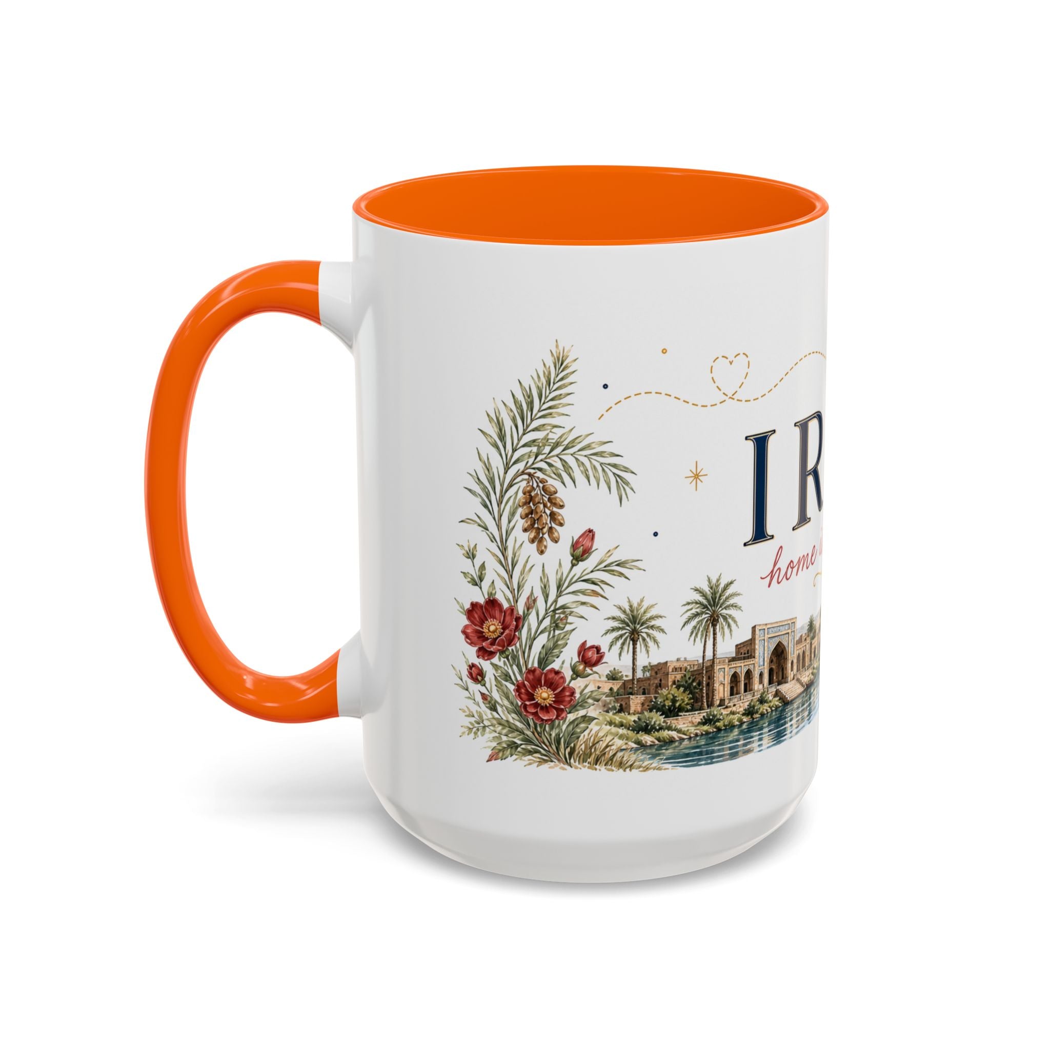 Iraq Home Country Mug | Moving Away Gift | Long Distance Friendship | 11 oz 15 oz Accent Mug