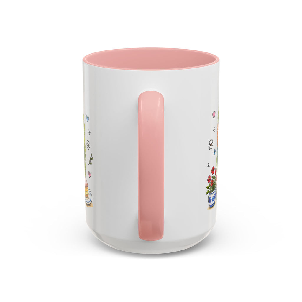 Cesky Krumlov Illustrated Travel Mug | Czechia Souvenir Accent Coffee Mug | 11oz 15oz Ceramic Cup