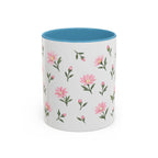 Montana Bitterroot Mug, State Flower Floral Coffee Cup, 11oz Botanical Gift