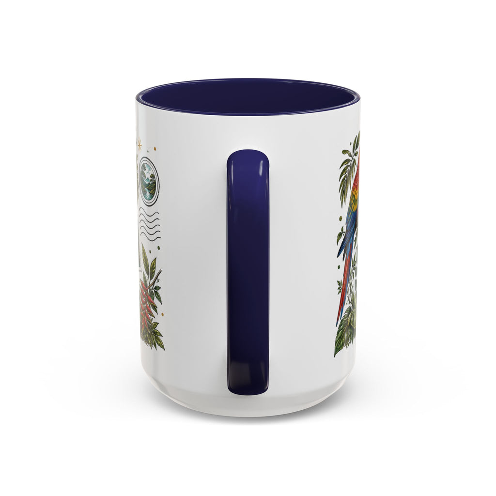 Amazon Rainforest Coffee Mug | Travel Destination Souvenir Gift | Accent Color Ceramic 11oz 15oz