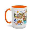 Antalya Travel Mug | European City Souvenir Accent Coffee Mug | 11oz 15oz Ceramic Cup