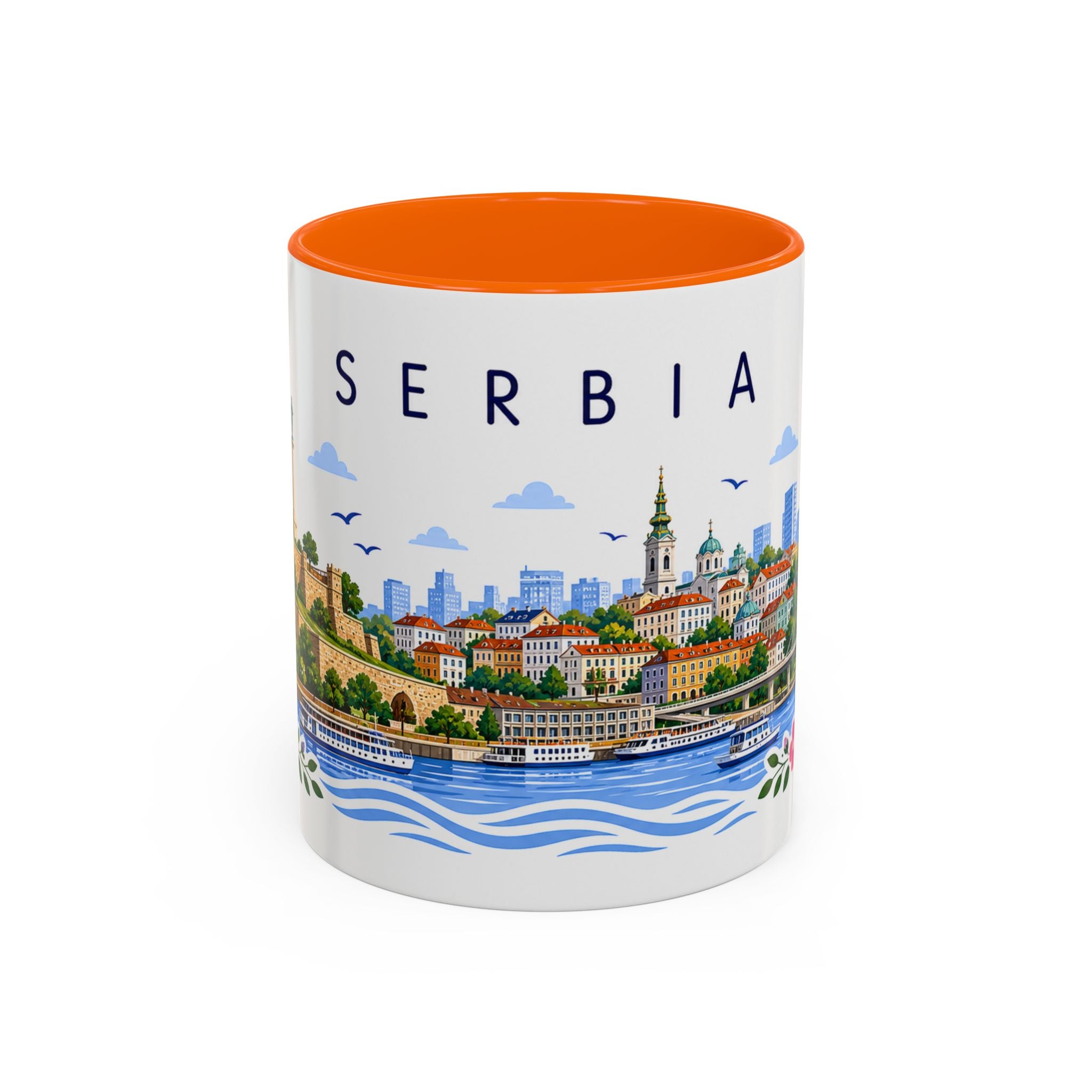 Serbia Coffee Mug | Travel Souvenir Accent Mug | Place Gift Ceramic Cup 11oz 15oz